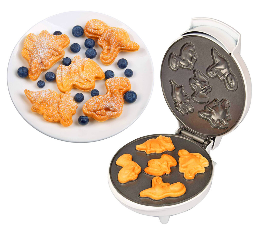 You Can Now Get Waffle Makers That Make Mini Dinosaurs or Mini Cars and Trucks