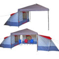 This Modular Tent System Lets Up To 3 Tents Connect and Share a Sheltered Common Area
