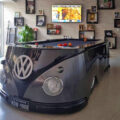 This Pool Table Was Made To Look Like a Retro Volkswagen Hippy Van