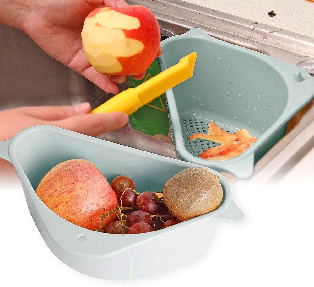 This Corner Sink Basket Will Make Cleaning And Cooking So Much Easier