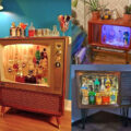 People Are Turning Old Vintage TVs Into Liquor Cabinets, and They Look Amazing