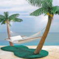 This Palm Tree Hammock Stand With Misters Lets You Create Paradise Right In Your Backyard