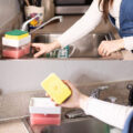 This Ingenious Sponge Soap Dispenser Lets You Instantly Get Soap On Your Sponge For Scrubbing