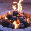 You Can Now Get Fireproof Human Skulls For Your Fire-pit, and They're Pretty Creepy