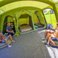 This Giant Family Tent Has Private Bedroom Compartments and a Full Living Area