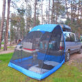 The TailVeil Is a Tailgate Tent That Attaches To The Back of Your SUV or Minivan