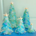 These Beautiful Sea Glass Christmas Trees Will Give Your Christmas a Tropical Feel
