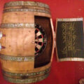 This Wine Barrel Dartboard Cabinet Was Made From a Repurposed Napa Valley Wine Barrel