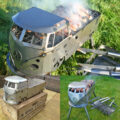 Volkswagen Hippy Bus Barbecue Grill