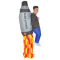 Inflatable Jetpack Costume With Fake Legs