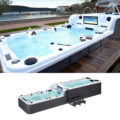This Ultimate Hot Tub Has Two Tiers With an Attached Endless Swimming Pool