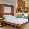 This Incredible Murphy Bed Turns Into a Desk or Dining Table When Folded Up