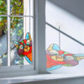 Stained Glass Cat Window Hanger