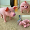 This Crochet Pattern Lets You Create A Birthing Pig That Feeds Its Piglets