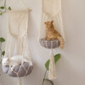 What Kitty Wouldn't Love One Of These Hanging Macrame Cat Hammocks?