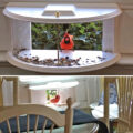 This Unique Indoor Bird Feeder Installs Right In Your Window Sill
