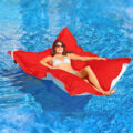 These Bean Bag Pool Floats Are Like Laying on a Giant Pillow In The Water