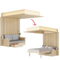 This Cloud Murphy Bed Automatically Descends From The Ceiling
