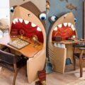 Pirate Shark Kids Desk With Light-up Teeth and Rolling Eye-Balls