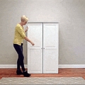 This Incredible Fold-away Crafting Station Turns Into a Cabinet When Not In Use