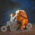 This Chicken On a Motorcycle Griller Is The Only Proper Way To Cook Chicken In America