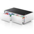 This Smart Coffee Table Has a Built-In Fridge and Speaker System