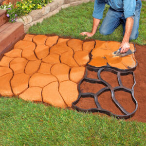 These Concrete Molds Let You Create Incredible Walkways That Look To Be Made From Stones