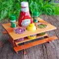 This Tiny Condiment Picnic Table Is The Perfect Addition To Any Backyard BBQ