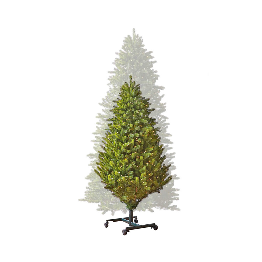 This Adjustable Height Christmas Tree Automatically Sets Itself Up and Stores Away