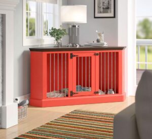 This Amazing Corner Credenza Also Doubles as a Pet Crate