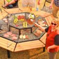 This Incredible Octagon Grilling Table Allows Everyone To Cook Their Own Meal