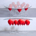 This Incredible UP-Inspired Table Is Made To Look Like Balloons Are Holding Up The Glass Tabletop