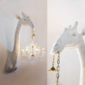You Can Get a Giant Giraffe Chandelier Lamp That 's The Same Size as a Young Adult Giraffe