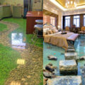 These Incredible 3D Epoxy Floors Will Turn Your Room Into a Beach, Canyon, or Grassy Pathway