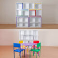 This Incredible Table and Chairs Set Hides Inside Of a Bookcase When Not In Use