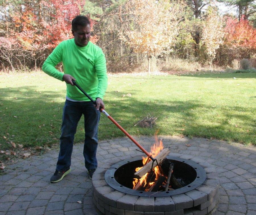 Campfire Log Mover and Turner