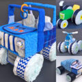 These Trucks and Tractors Made From Diapers Make For The Cutest Gift To New Parents