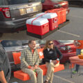 This Truck Hitch Cargo Holder Doubles as Seating For Tailgating or Camping