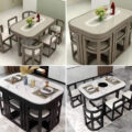 These Space Saving Tuck Under Dining Tables Are Perfect For Tiny Homes or Apartments