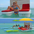 The Seaduction Is a Floating Cabana Chair With Integrated Umbrella and Canopy