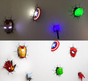 These 3D Superhero Night-Lights Are Perfect For Any Marvel Lovers Bedroom