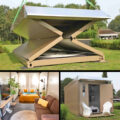 These Flexotels Are Foldable Tiny Homes That Are Perfect For Music Festivals