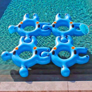 These Interlocking Tubes Connect Like Puzzle Pieces, Perfect For Group River Float Parties