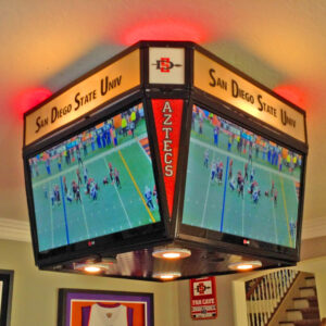 This Mini Jumbotron Is a 4 Sided TV You Can Mount In Your Man Cave For Ultimate Sports Watching