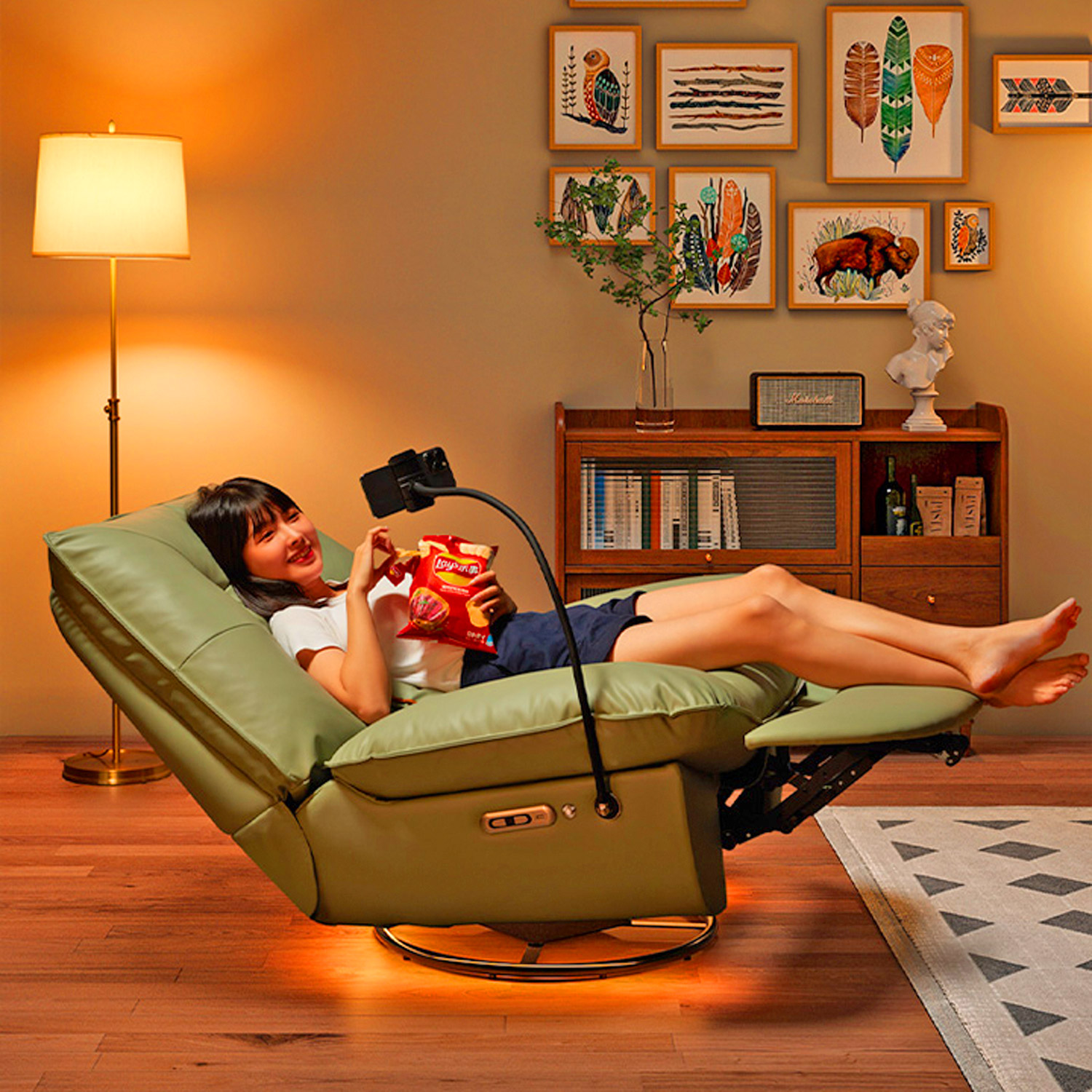 This 16-in-1 Smart Recliner Has Voice Recognition, Will Automatically ...