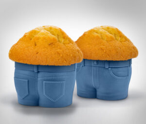 Muffin Top Jeans Muffin Molds (Set of 4)