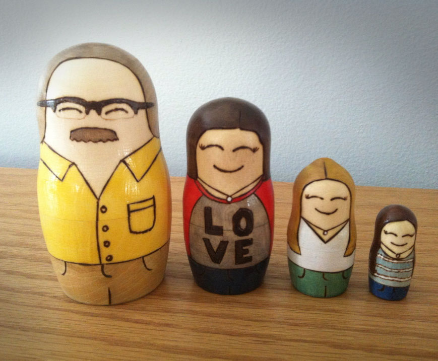 Custom Matryoshka Dolls Of Your Family