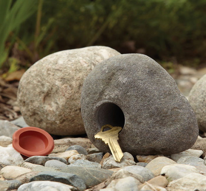 Real Rock Key Holder - Secret Key Holder Made From a Real Rock