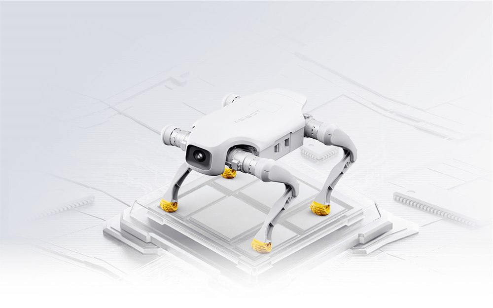 AGIBOT D1 robot dog side profile on product page