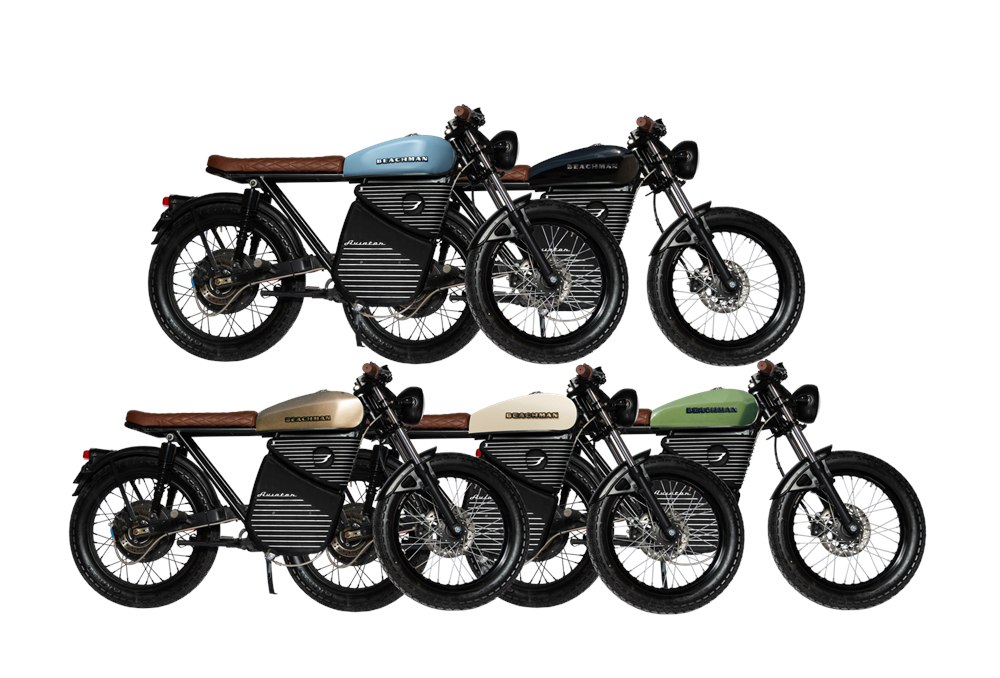 Beachman Aviator color and configuration options displayed together